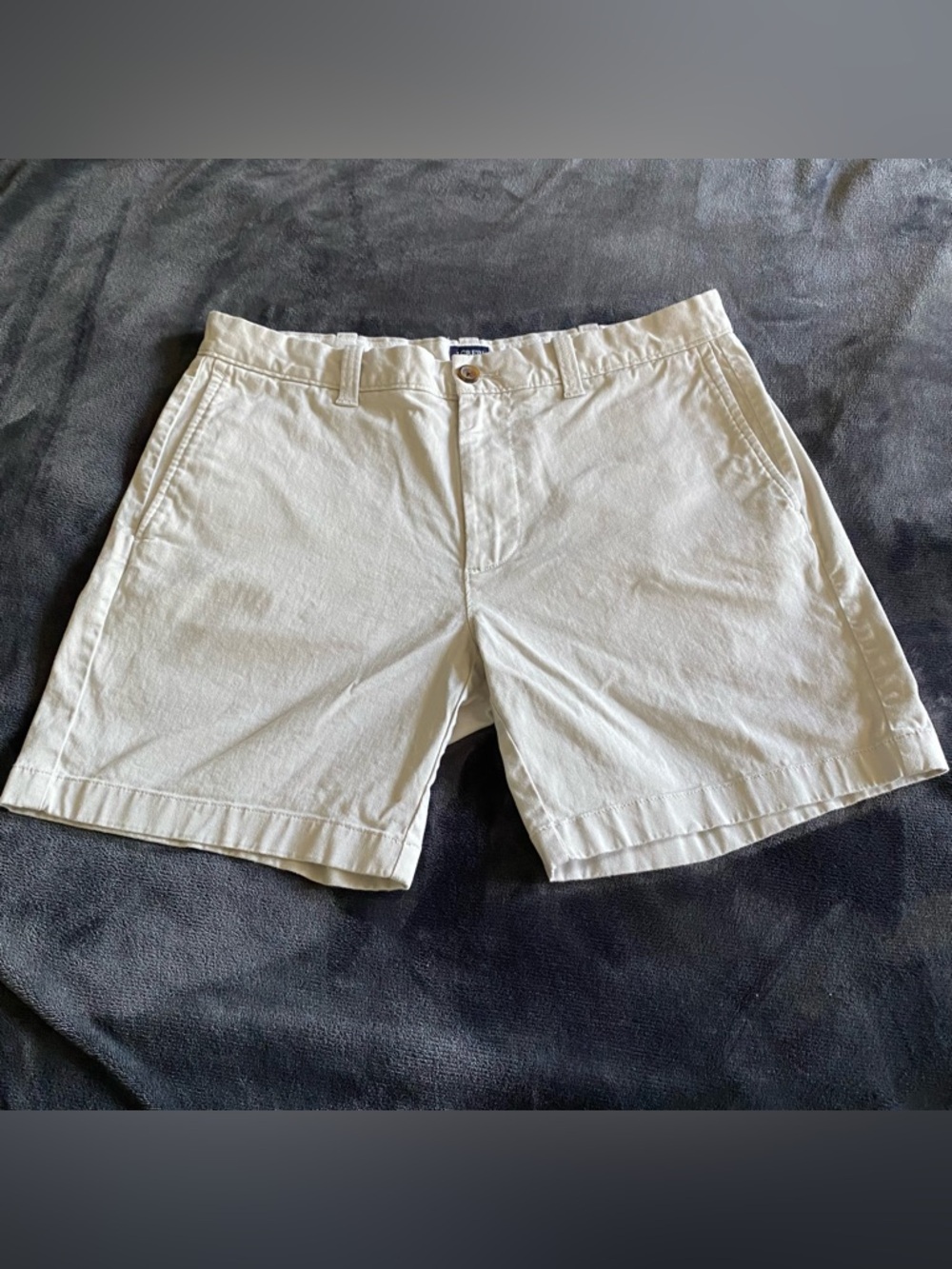 J. Crew Men's Khaki Tan Chino Shorts 7” inseam 33 waist Reimagined